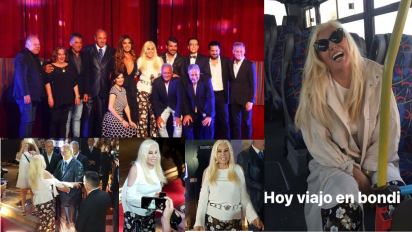 Susana fue a Carlos Paz a reinaugurar el Teatro del Lago y se subió a un bondi para llegar al evento