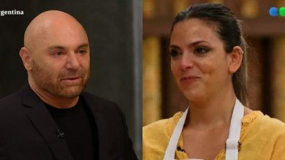 La emoción de Germán Martitegui al despedir a Belu Lucius de MasterChef Celebrity