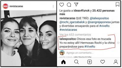 Lali Espósito acusa a revista Caras de trucar una foto en la que aparece con China Suárez