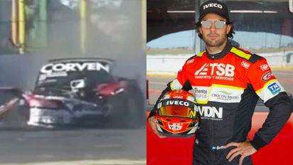 Manu Urcera, el novio de Nicole Neumann, tuvo un accidente en plena carrera