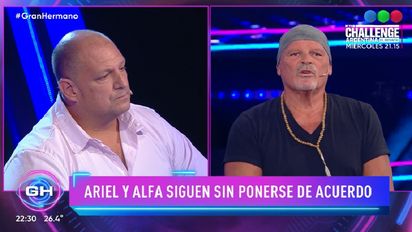 ariel enfrento a alfa en el debate de gran hermano: nadie te saco, tus actitudes te sacaron