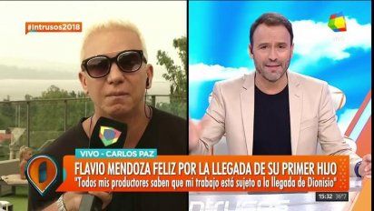Flavio Mendoza presentó en sociedad a su hijo Dionisio