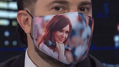 Diego Brancatelli fanaticó k hasta en el barbijo