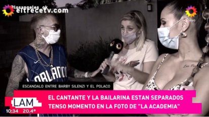 El Polaco y Barby Silenzi se pelearon en medio de una nota para LAM