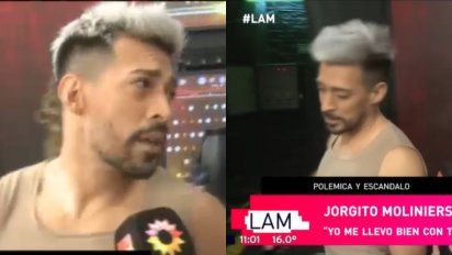 Jorgito Moliniers abandonó en vivo una nota de LAM