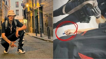 L-Gante evadió un control policial en Madrid: 