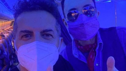 Ángel de Brito regresó de Miami y compartió vuelo con Marcelo Polino