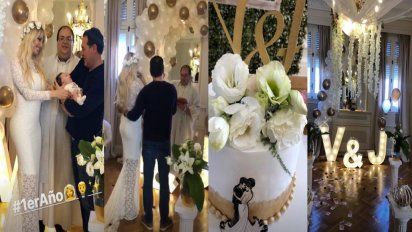 Después del escándalo policial, Vicky Xipolitakis festeja un año de casada en medio de reproches