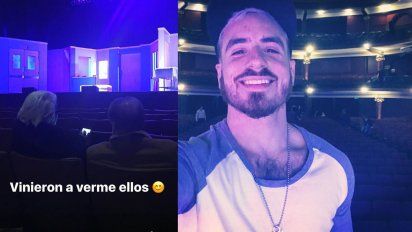 Carmen Barbieri y Santiago Bal fueron a ver a Federico al teatro