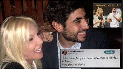 Susana le mandó un tweet a Facundo Moyano en medio de su romance con Nicole: 