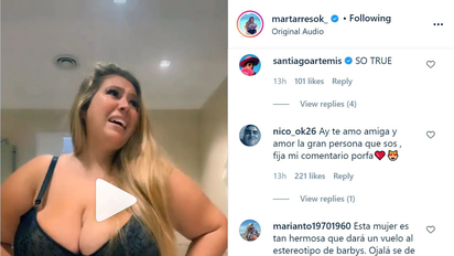 Mar Tarrés subió un video casi desnuda