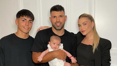 El Kun Agüero visitó el living de Susana y presentó a su hija, Olivia