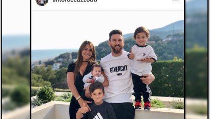 Para tranquilizar los rumores, Antonella Roccuzzo subió una foto con Messi, con un día de demora