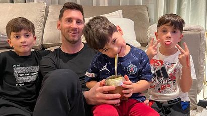 Los hijos de Lionel Messi se sumaron a la fiebre mundialista con el álbum Qatar 2022