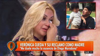 Verónica Ojeda habló de la salud de su hijo: ''Dieguito no habla por una cuestión emocional'' y Maradona le inicia acciones legales