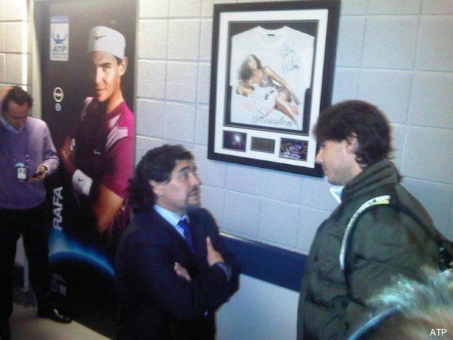 Rafa Nadal emociona a todos por un video con Diego Maradona