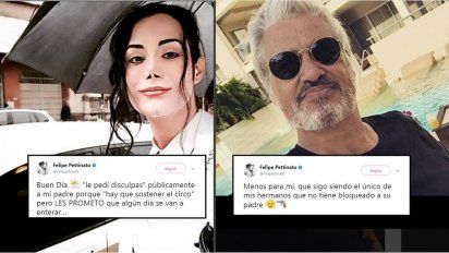 Felipe Pettinato otra vez contra su papá: 