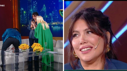 La accidentada llegada de Wanda Nara al living de Susana Giménez