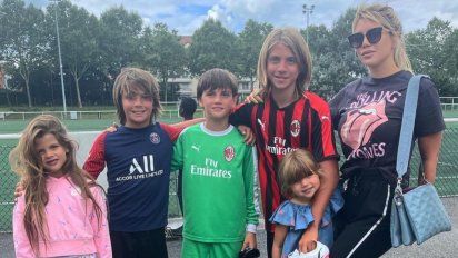 Wanda Nara se fue de París con sus dos hijas