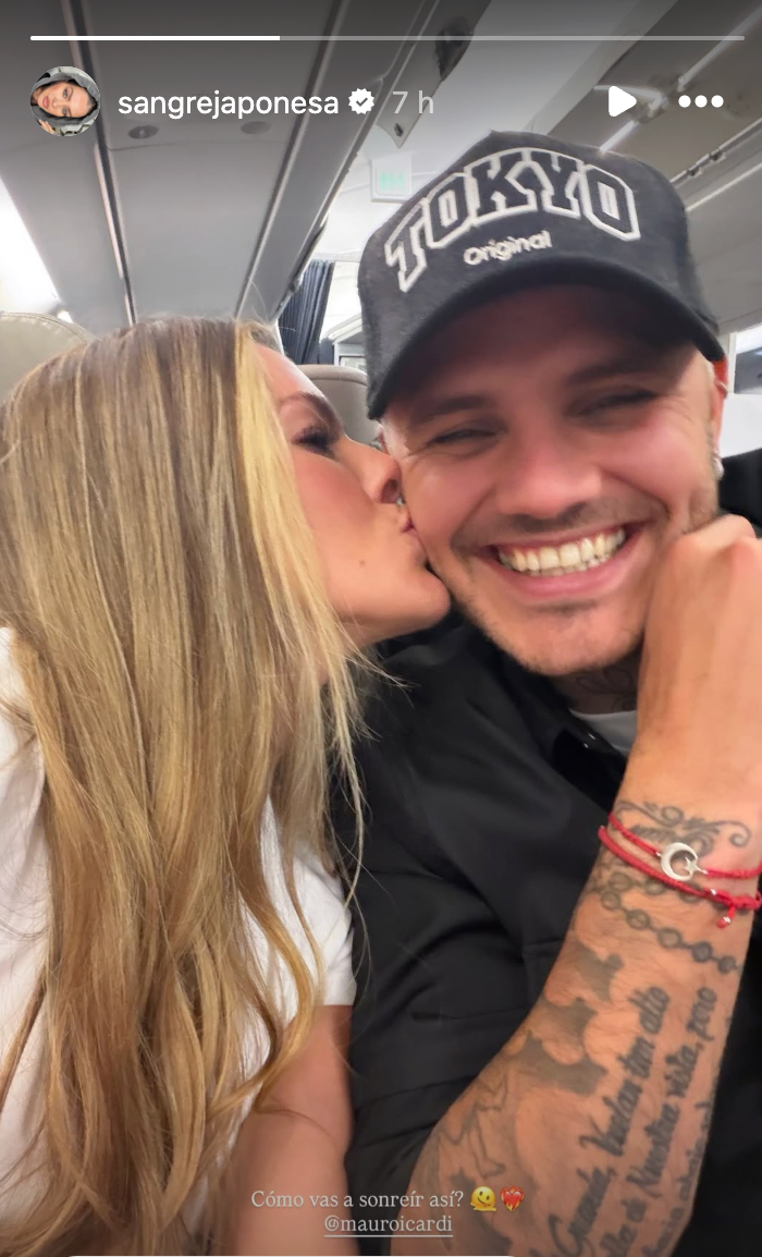 Ekaterina Ojeda reaviva la polémica de la China Suárez y Mauro Icardi con un video en el aeropuerto
