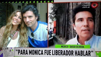 Diego Olivera habló de la violencia de género que sufrió su mujer, Mónica Ayos