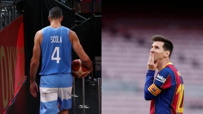 Lionel Messi se despidió del jugador Luis Scola 