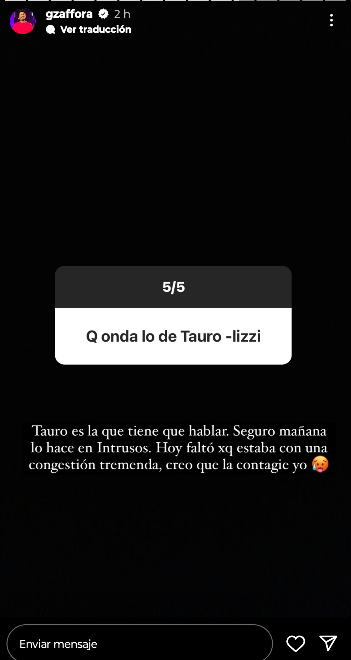 Se supo el motivo por el que Marcela Tauro faltó hoy a Intrusos