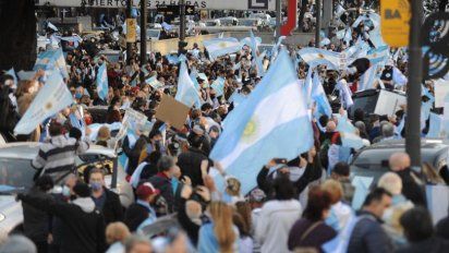 Agreden a equipo periodístico de C5N en la marcha anticuarentena