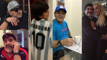 Maradona abrió una cuenta de Instagram el fin de semana y ya tiene 125 mil seguidores: Mirá sus fotos