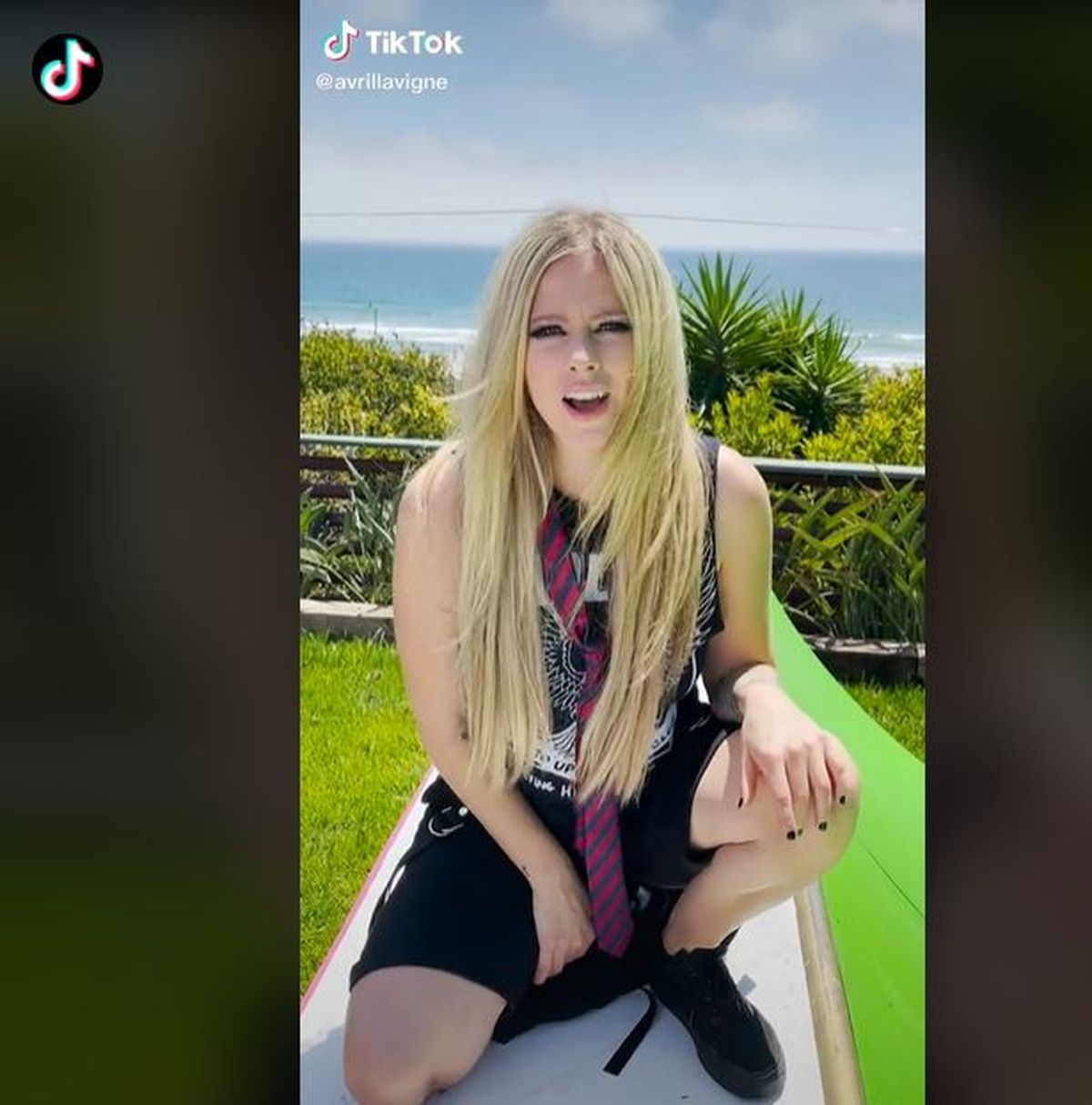 Avril Lavigne llegó a Tik Tok y revolucionó la red social