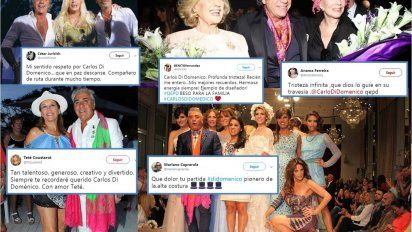 Los famosos despiden a Carlos Di Doménico en las redes, el favorito de las celebridades argentinas
