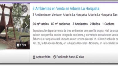 El novio de Pampita vende su casa pero debe dos años de expensas