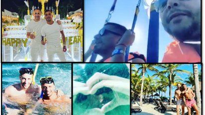 Las románticas vacaciones de Rodrigo Lussich y su novio Juan Pablo: sol, playa y propuesta de casamiento en la altura 