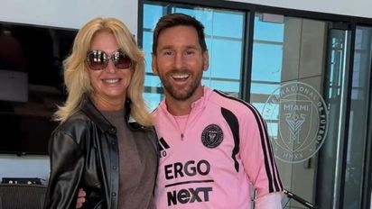 Las fotos del encuentro de Yanina Latorre y Lionel Messi en Miami