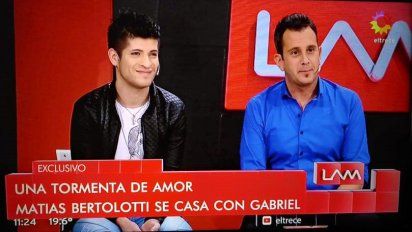 El meteorólogo de TN Matías Bertolotti y su novio, Gabriel, anunciaron: 