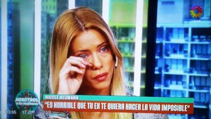 Muy angustiada, Nicole Neumann se quebró por Fabián Cubero: 
