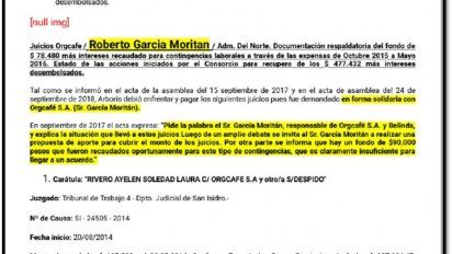 Los documentos que prueban los juicios al novio de Pampita por expensas y demandas laborales