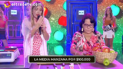 Bienvenidos a bordo: Una participante ganó por primera vez el juego de la media manzana