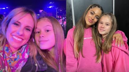 La felicidad de la hija de Mariana Fabbiani en el recital de Tini