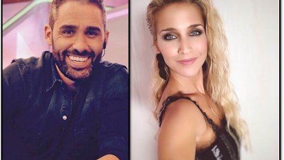 Soledad Fandiño y Pollo Álvarez, muy cerca en el back de las fotos del Bailando por un sueño