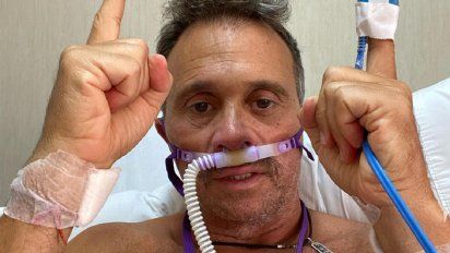 Sergio Lapegüe salió de terapia intensiva y está feliz