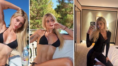 Marta Fort se luce en Las Vegas con bikini negra y vestido de encaje