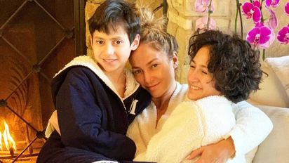 La emotiva celebración de Jennifer López con sus hijos 
