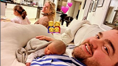 La felicidad de Darío Barassi por la llegada de Inés a su hogar