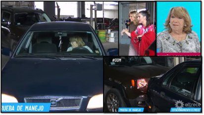 Video: Fanny Mandelbaum alardeó que es la mujer que mejor estaciona, pero en la practica no le fue muy bien