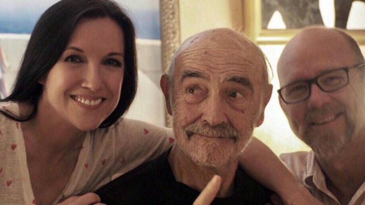 ¡Sonriente! Sean Connery y su última foto pública