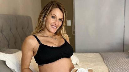 Mica Viciconte mostró el movimiento de Luca en su panza