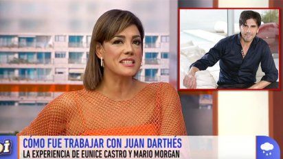 Eunice Castro habló de su trabajo junto a Darthés y le hicieron un comentario muy desubicado