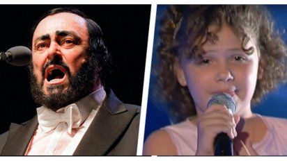 La nieta de Pavarotti impacta con su voz prodigiosa