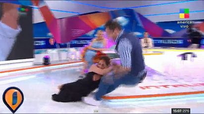 Paula Varela y Rodrigo Lussich cayeron en vivo en Intrusos